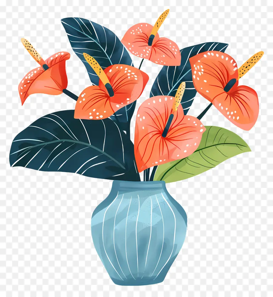 Flor Tropical，Floral Florero PNG