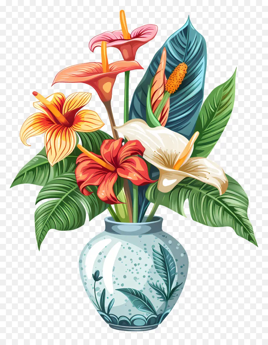 Flor Tropical，Flores Tropicales PNG