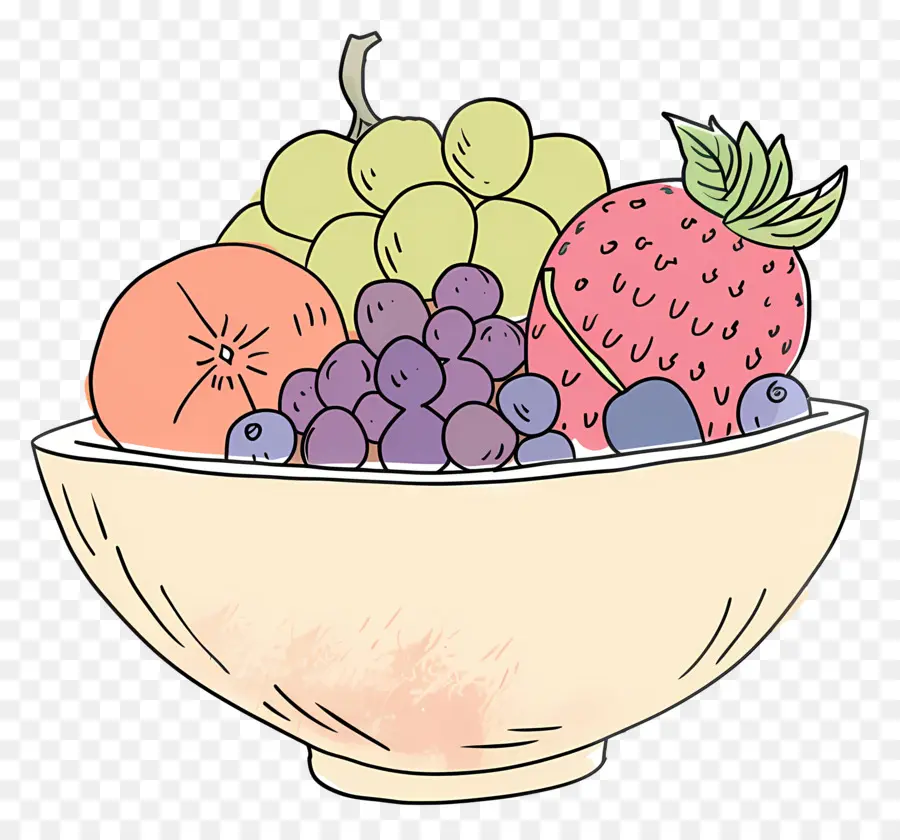 Tazón De Fruta，Surtido De Frutas PNG