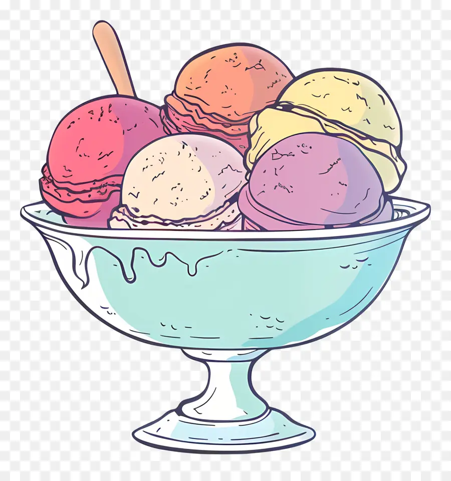 Tazón De Helado，Helado De Vainilla PNG