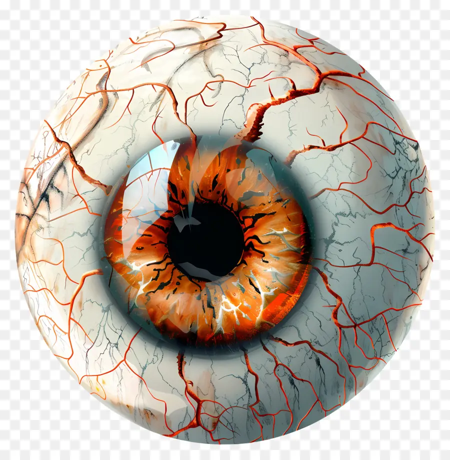 Globo Ocular De Halloween，Ojo Artificial PNG