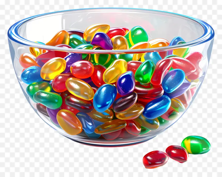 Jelly Beans，Tazón De Vidrio PNG