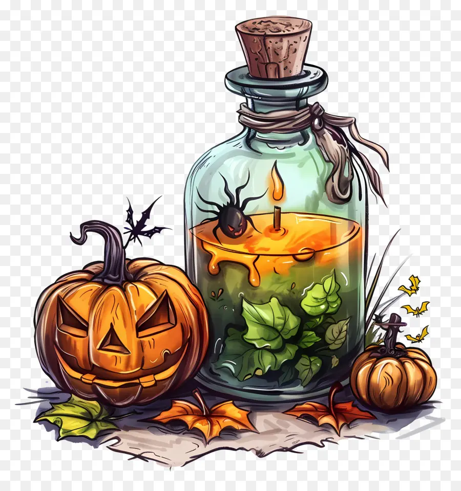 Veneno De Halloween，Decoración De Halloween PNG