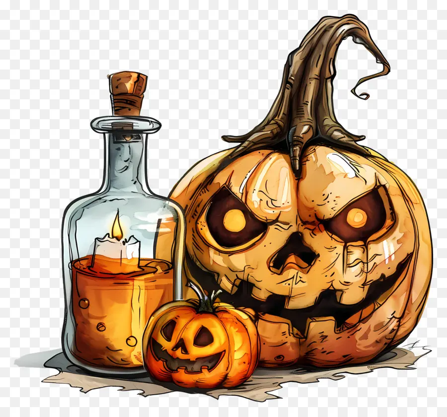 Veneno De Halloween，Jackolantern PNG