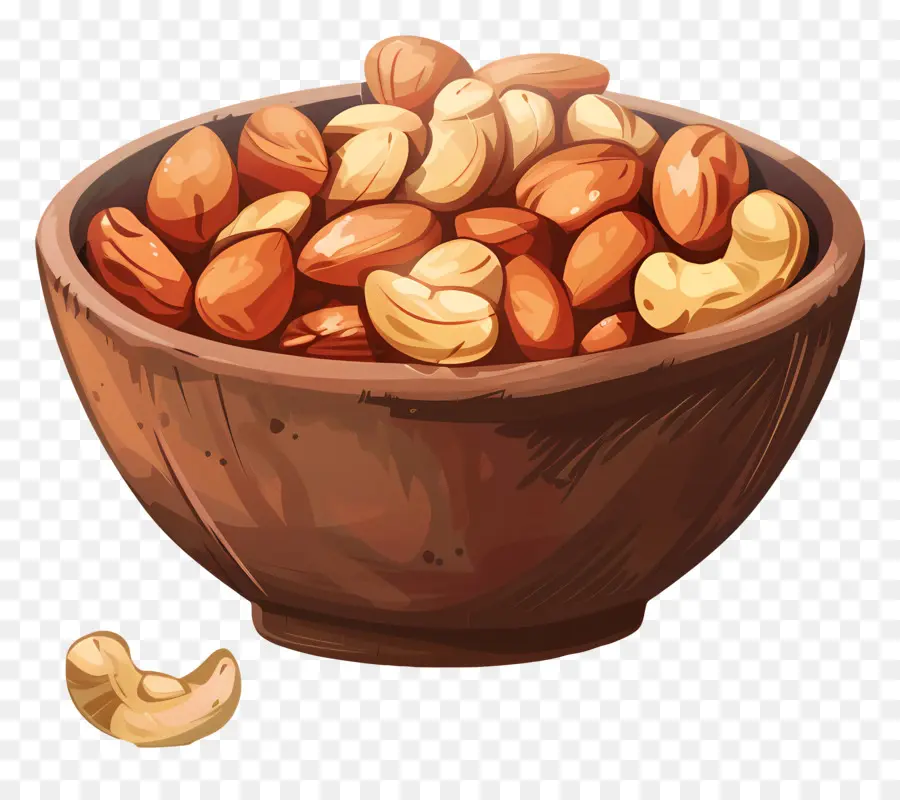 Tazón De Nueces，Frutos Secos Tostados PNG