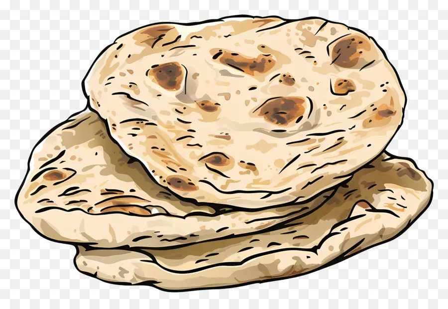 Pan Naan，Pan Plano Indio PNG