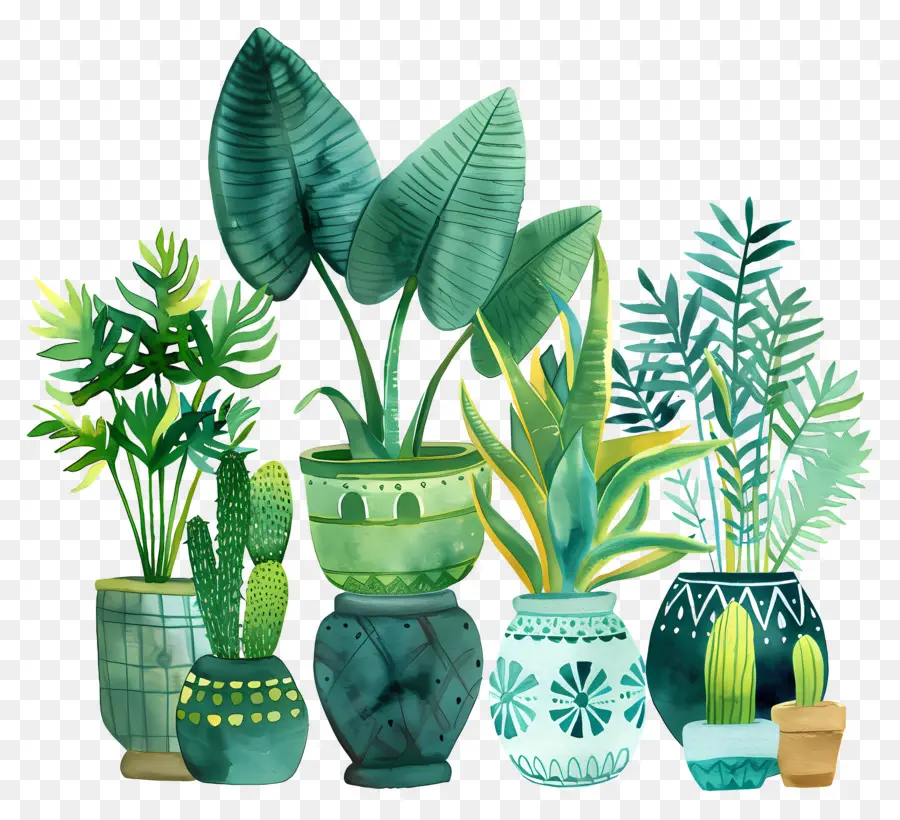 Plantas Interiores，Las Plantas En Maceta PNG