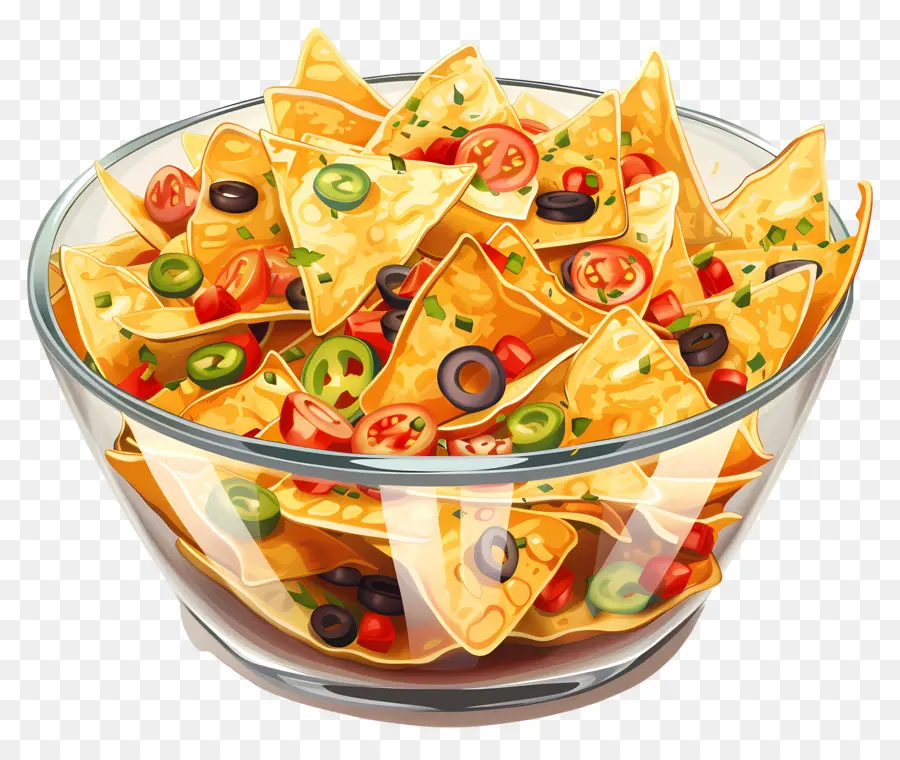 Tazón De Nachos，Nachos PNG