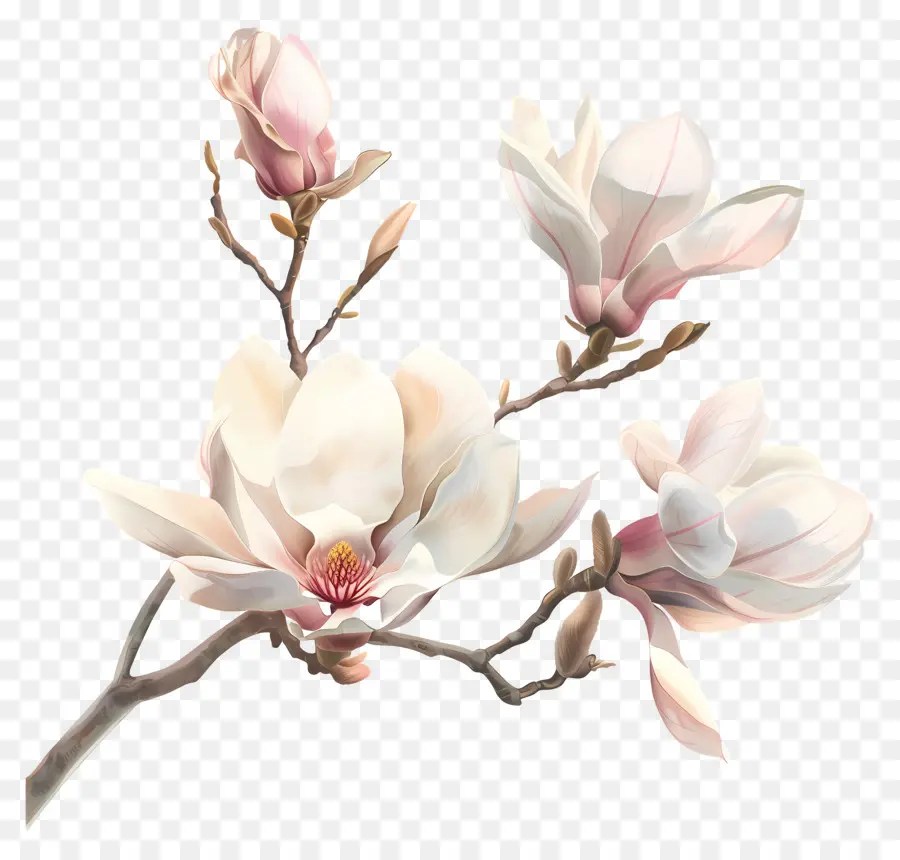 Pastel De Flor，Flor Blanca PNG