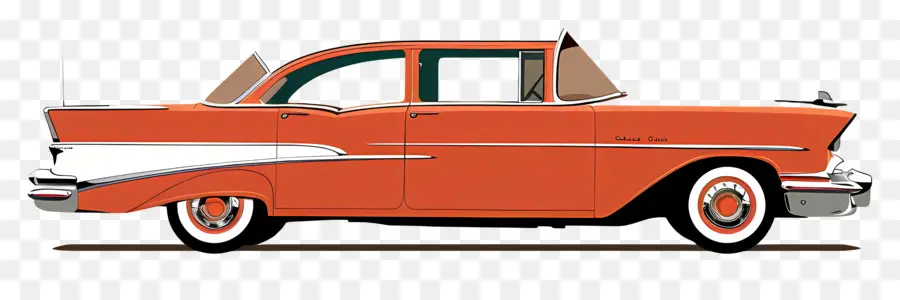 Coches De época，Coche Clásico De Naranja PNG