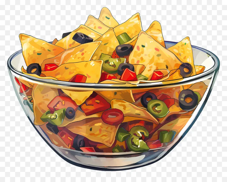 Tazón De Nachos，Nachos PNG