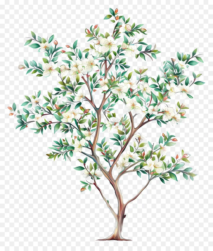 Ramas Florecientes，Árbol PNG