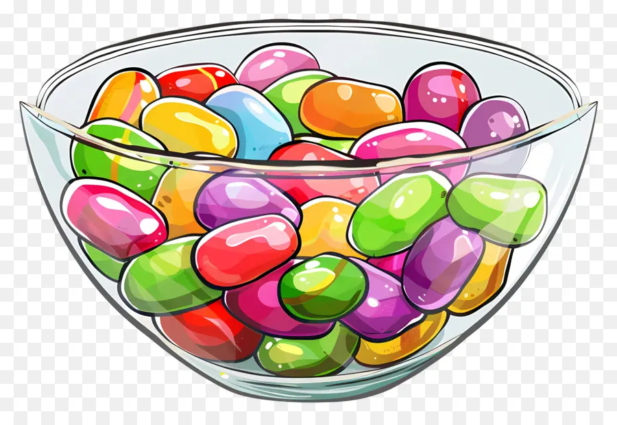 Jelly Beans，Dulces Coloridos PNG