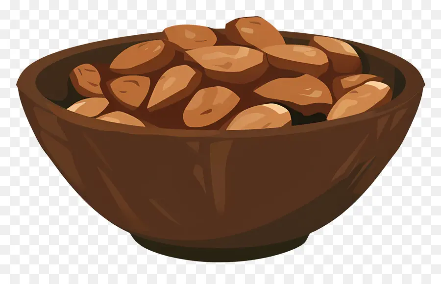 Tazón De Nueces，Tazón De Madera PNG