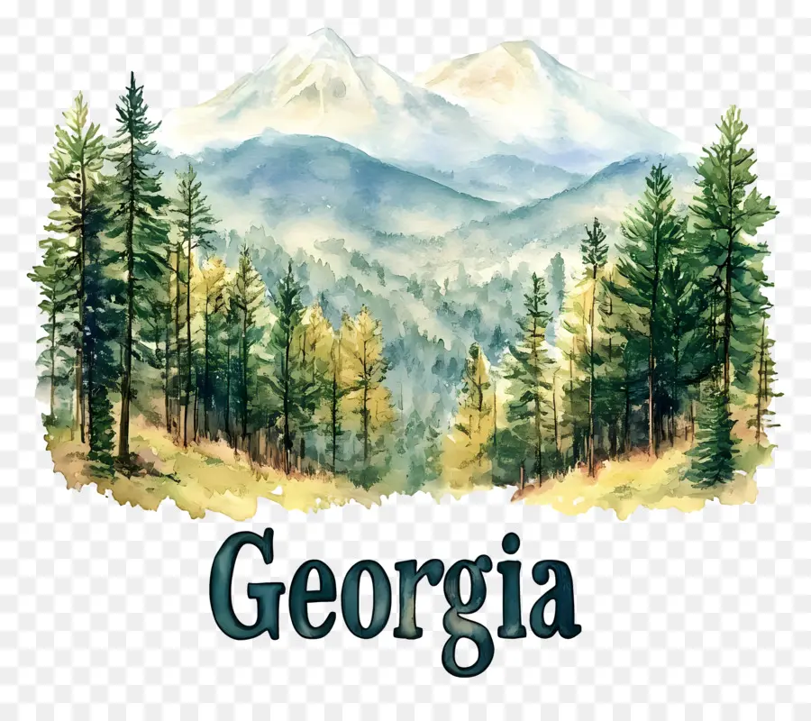 Georgia，La Pintura De Paisaje PNG