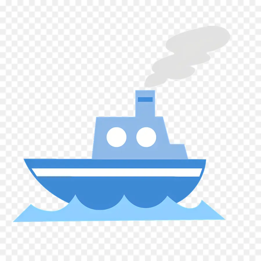 Nave，Blue Boat PNG