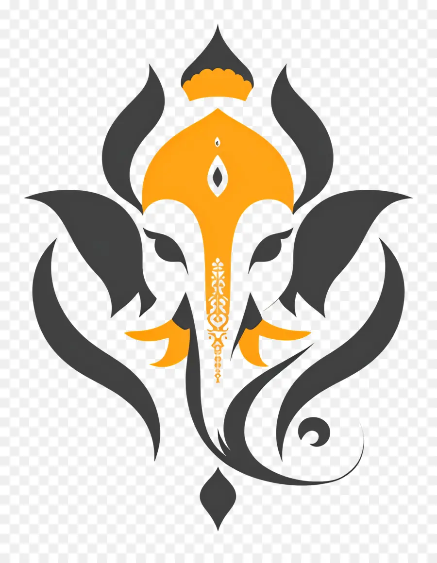 Ganesh Chaturthi，Elefante Logotipo PNG