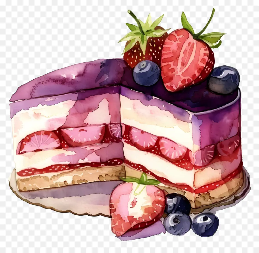 Pastel De Mousse De Fresa，Strawberry Shortcake PNG