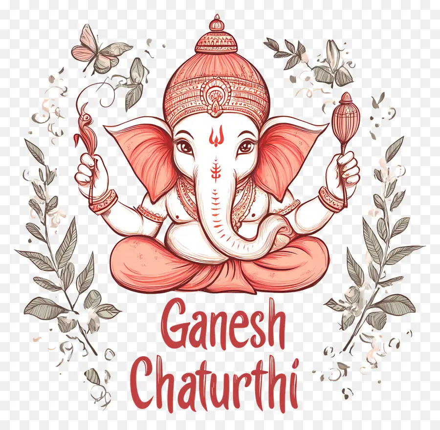 Ganesh Chaturthi，El Señor Ganesh PNG