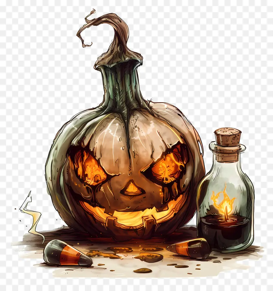 Veneno De Halloween，Jackolantern PNG