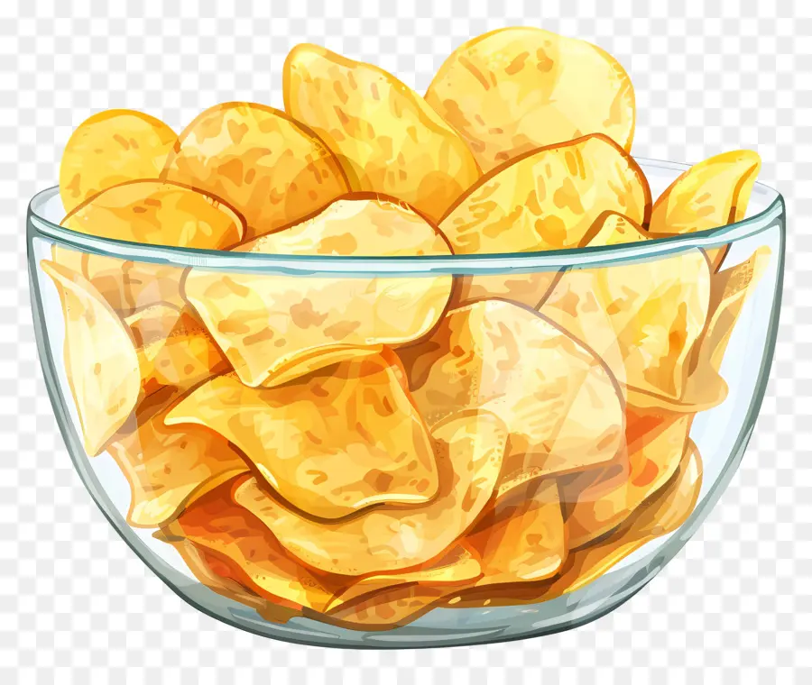 Taza De Patatas，Potato Chips PNG