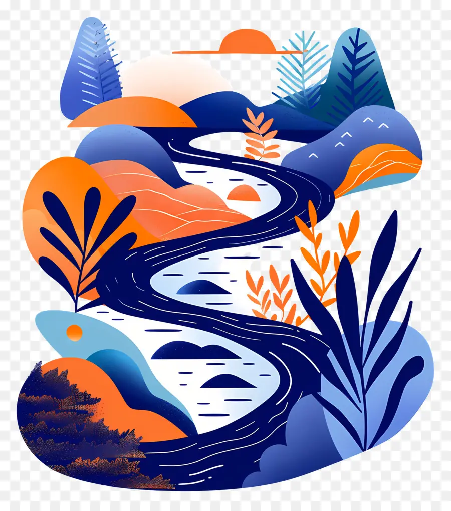 Río.，Paisaje PNG