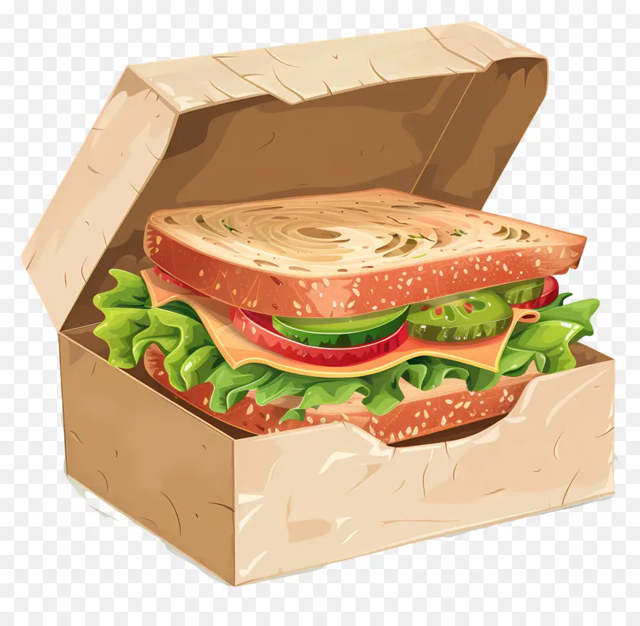 Sándwich En Caja，Sandwich PNG