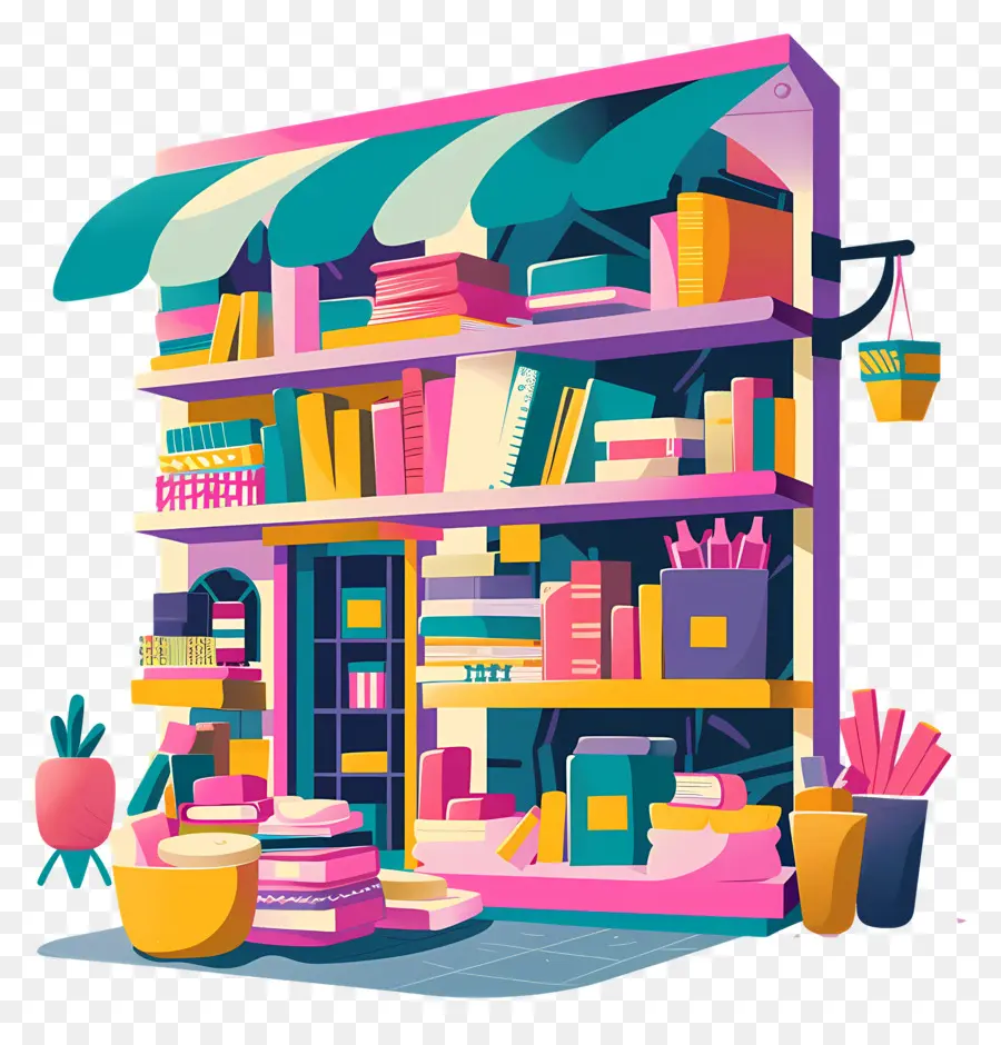 Librería，Libros PNG