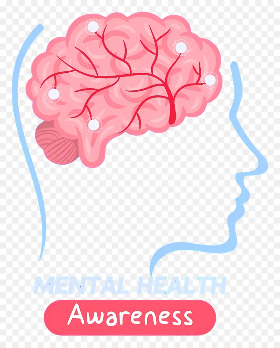 La Salud Mental，Cerebro PNG