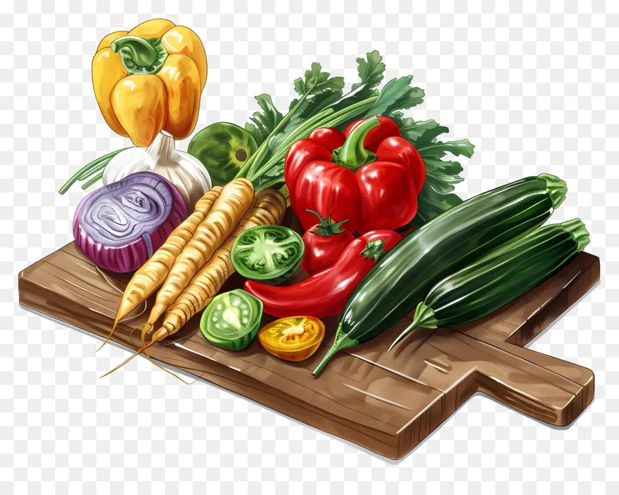 Día Internacional De Vegetariano，Tabla De Cortar PNG