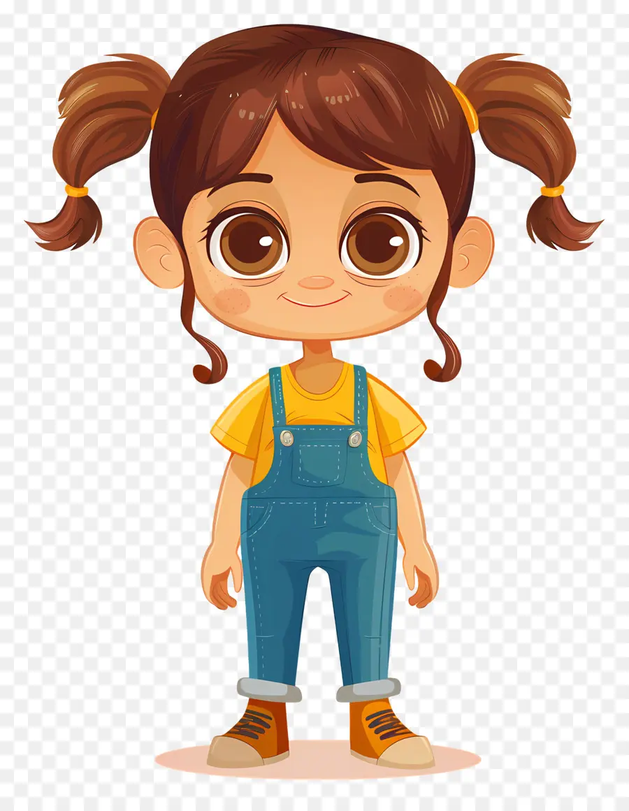 Chica De Jardín De Infantes，Chica De Dibujos Animados PNG