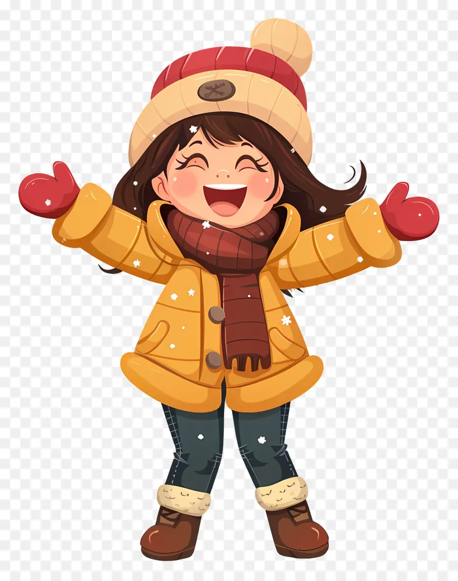 Chica En Invierno，La Historieta PNG