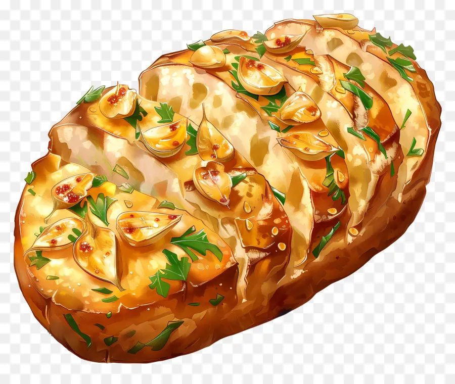 Pan De Ajo，Queso PNG