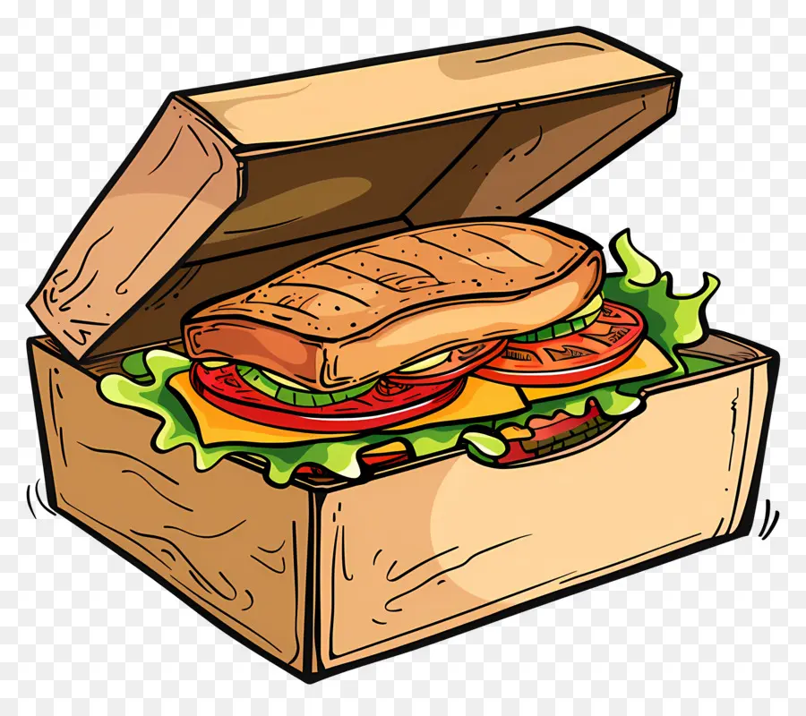 Sándwich En Caja，Sandwich PNG