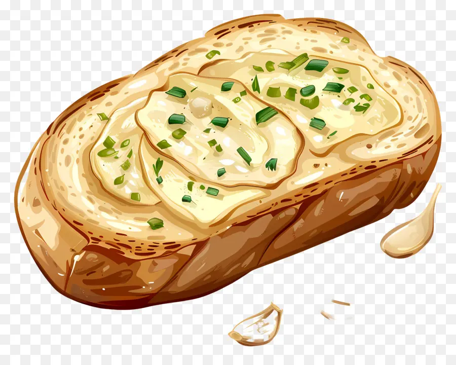 Pan De Ajo，Pan Tostado PNG