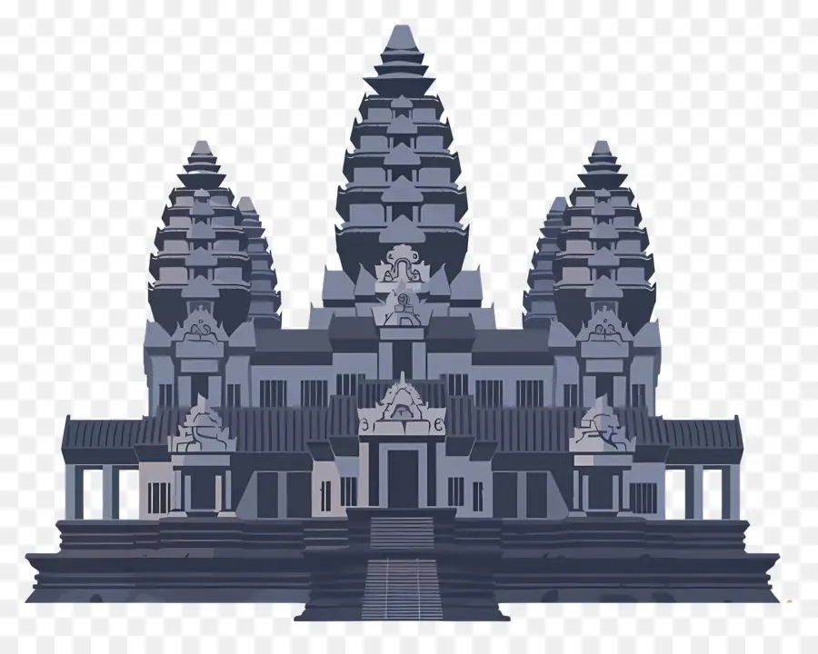 Angkor Wat，La Arquitectura Gótica PNG