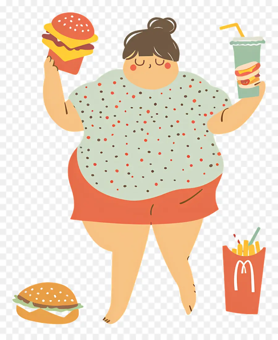 Mujer Gorda，El Sobrepeso De La Mujer PNG