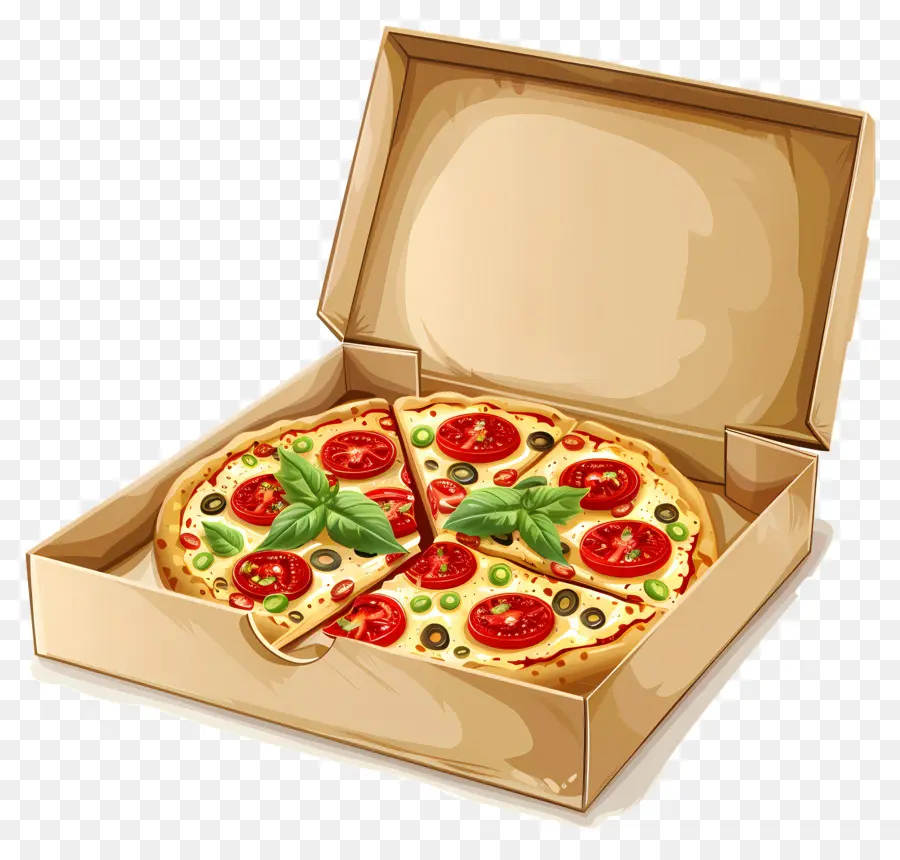 Pizza En La Caja，Pizza PNG