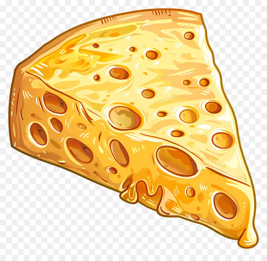 Rebanada De Queso，Queso Fundido PNG