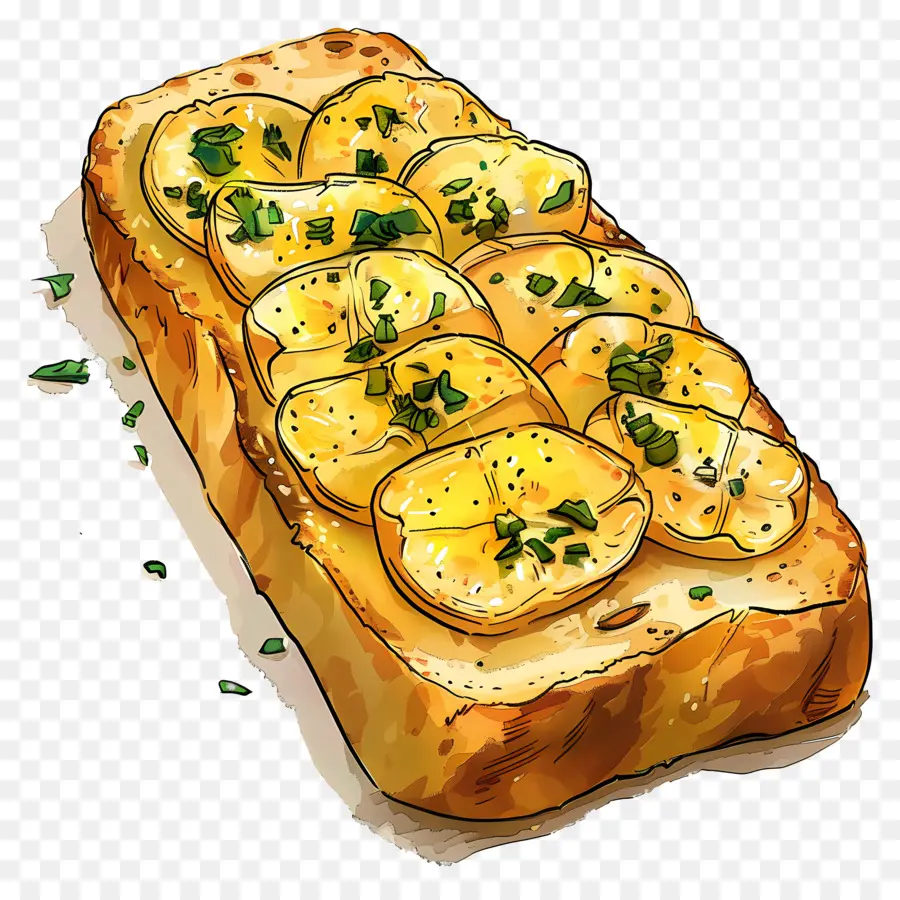 Pan De Ajo，Queso PNG