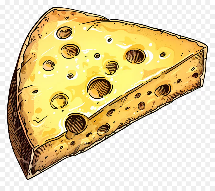 Rebanada De Queso，Boceto PNG