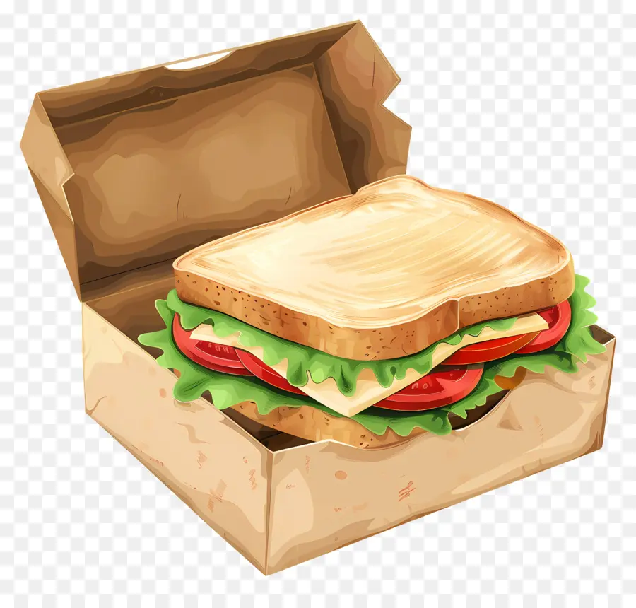 Sándwich En Caja，Sandwich PNG