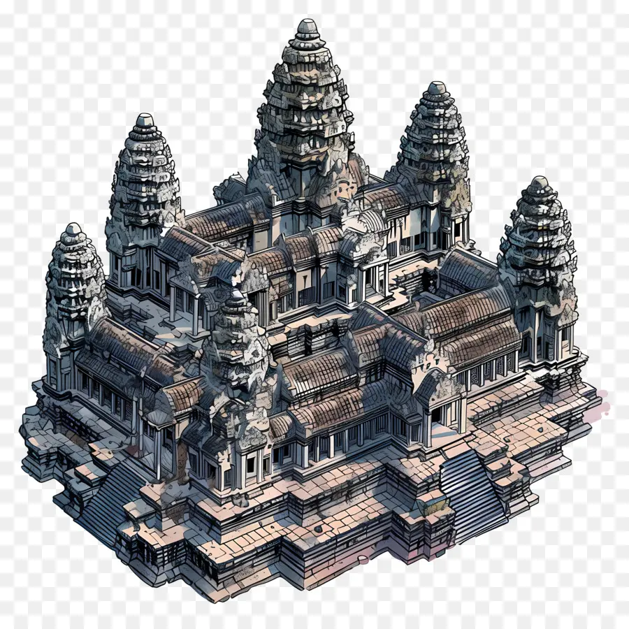 Angkor Wat，Templo De Piedra PNG