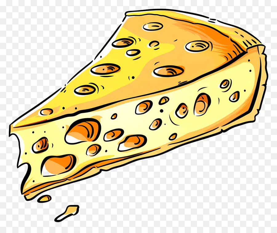 Rebanada De Queso，Queso Suizo PNG