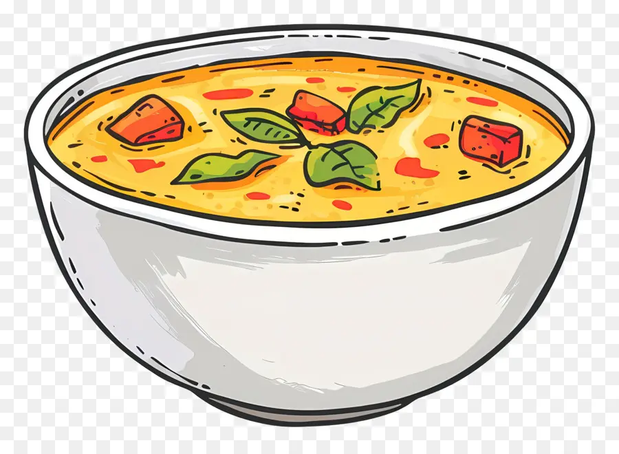 Sopa De Curry，Sopa Caliente Y Amarga PNG