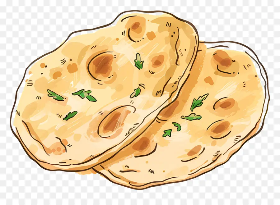 Pan Naan，Pan Plano Indio PNG