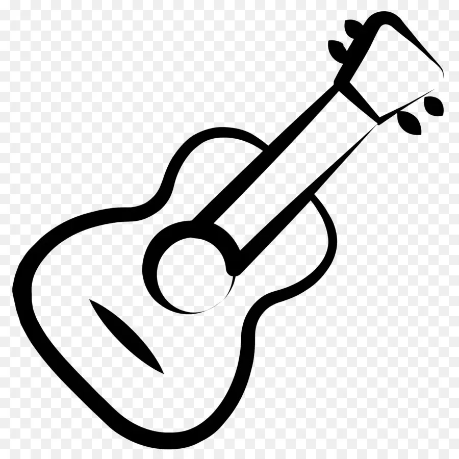 Guitarra，Fotografía En Blanco Y Negro PNG