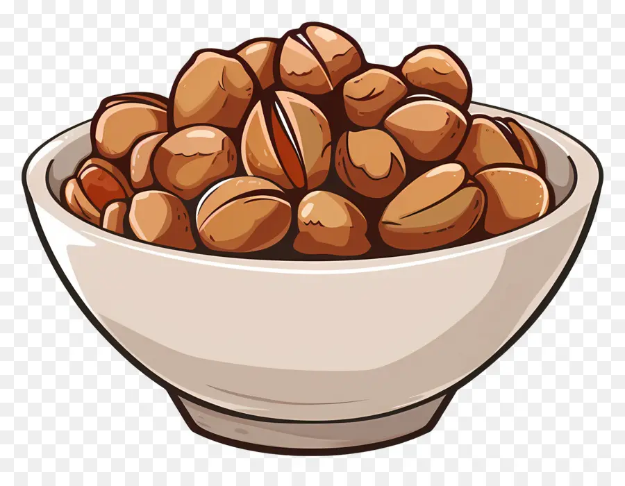 Tazón De Nueces，Frutos Secos Tostados PNG