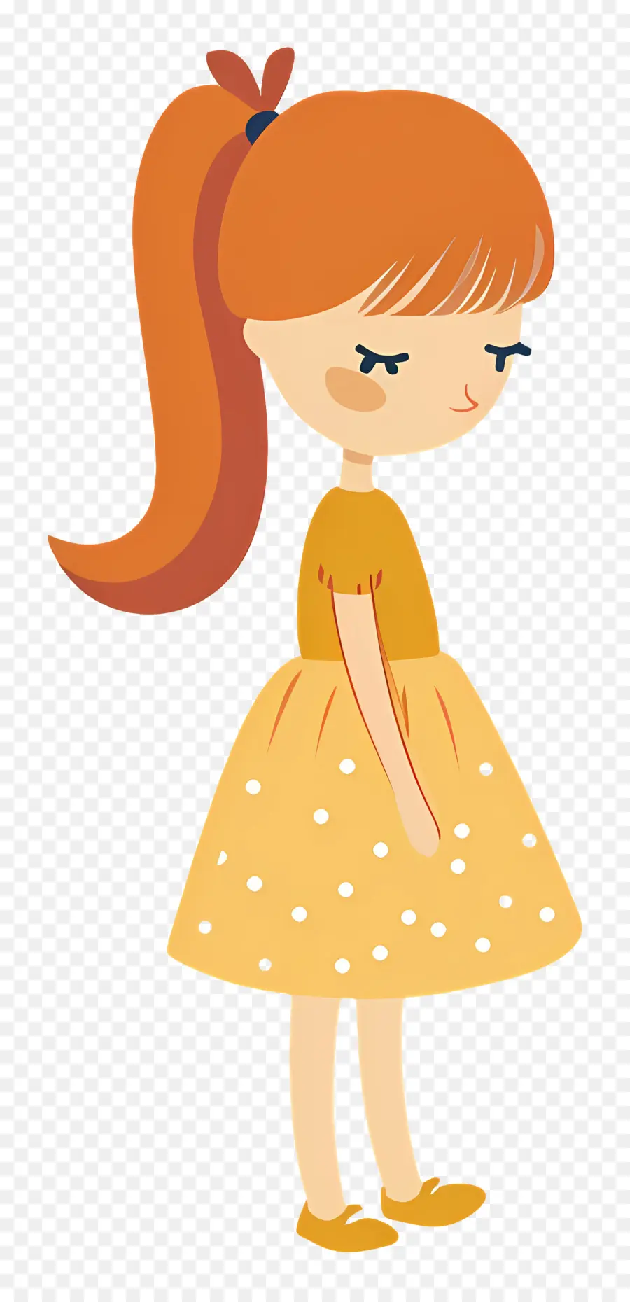 Chica De Jardín De Infantes，Vestido Amarillo PNG