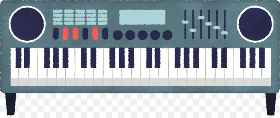 La Música，Teclado PNG